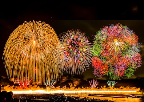 長岡花火大会の様子。（撮影：木村信男）