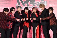 「劇場版ハイキュー!! ゴミ捨て場の決戦」公開御礼“音駒”舞台挨拶の様子。