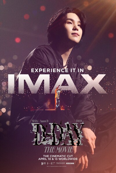 「SUGA | Agust D TOUR 'D-DAY' THE MOVIE」IMAX版ポスタービジュアル