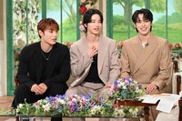 「徹子の部屋」に出演したJO1の與那城奨、佐藤景瑚、河野純喜。