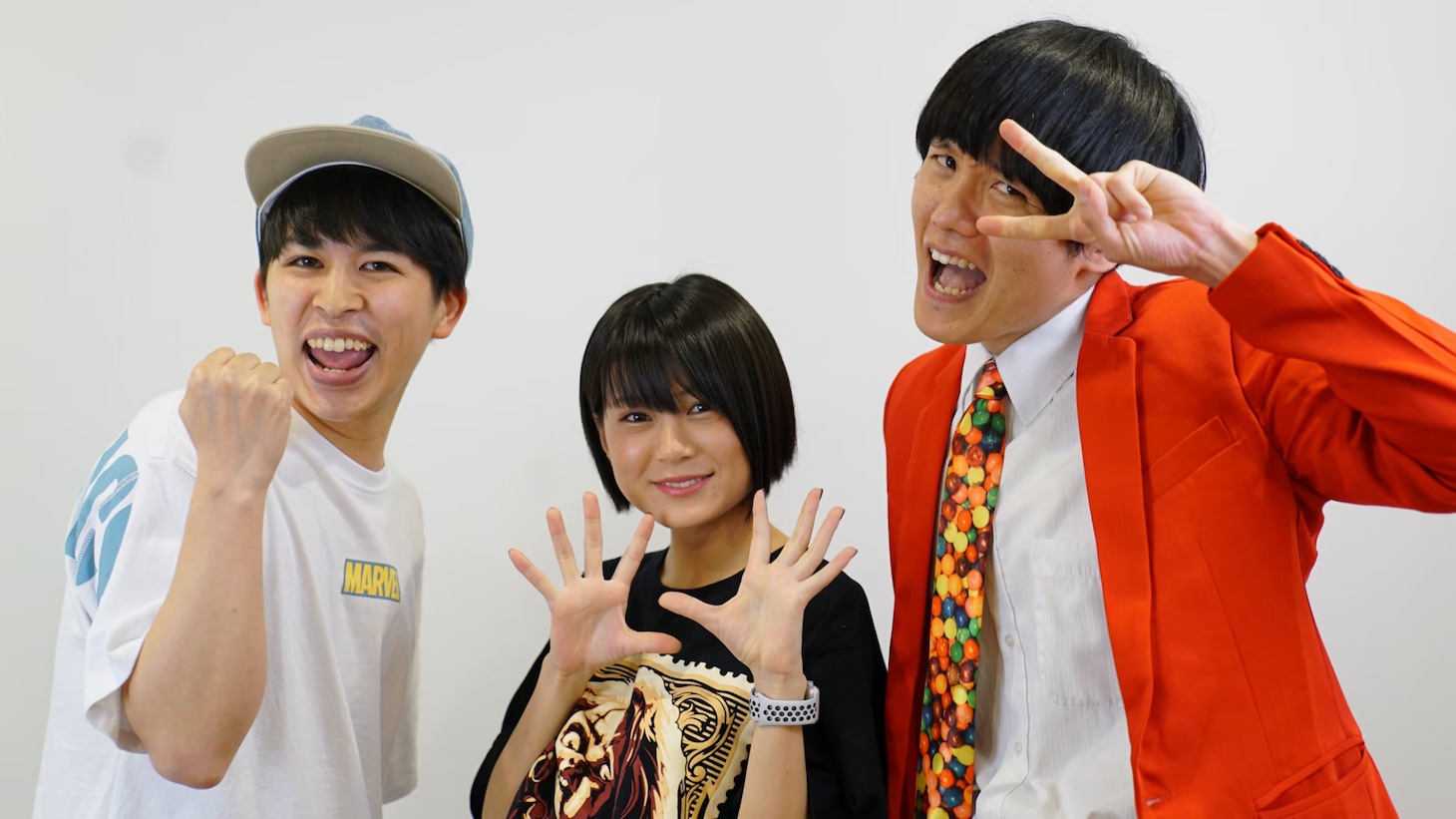 「シネマンション」のメンバー。左からジャガモンド斉藤、RaMu、あんこ。