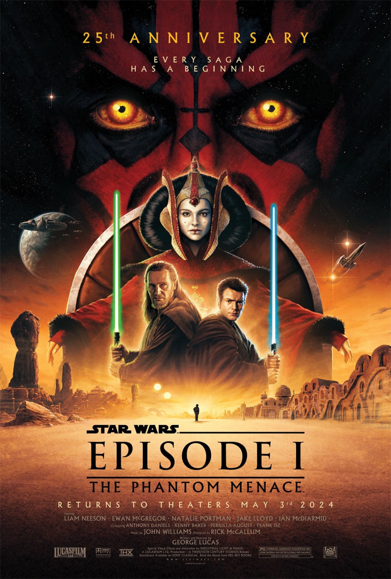 「スター・ウォーズ エピソード1／ファントム・メナス」25周年記念ポスタービジュアル