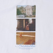 「プリシラ」とWeberのコラボレーションTシャツAデザインのフロントに配置される劇中シーン。