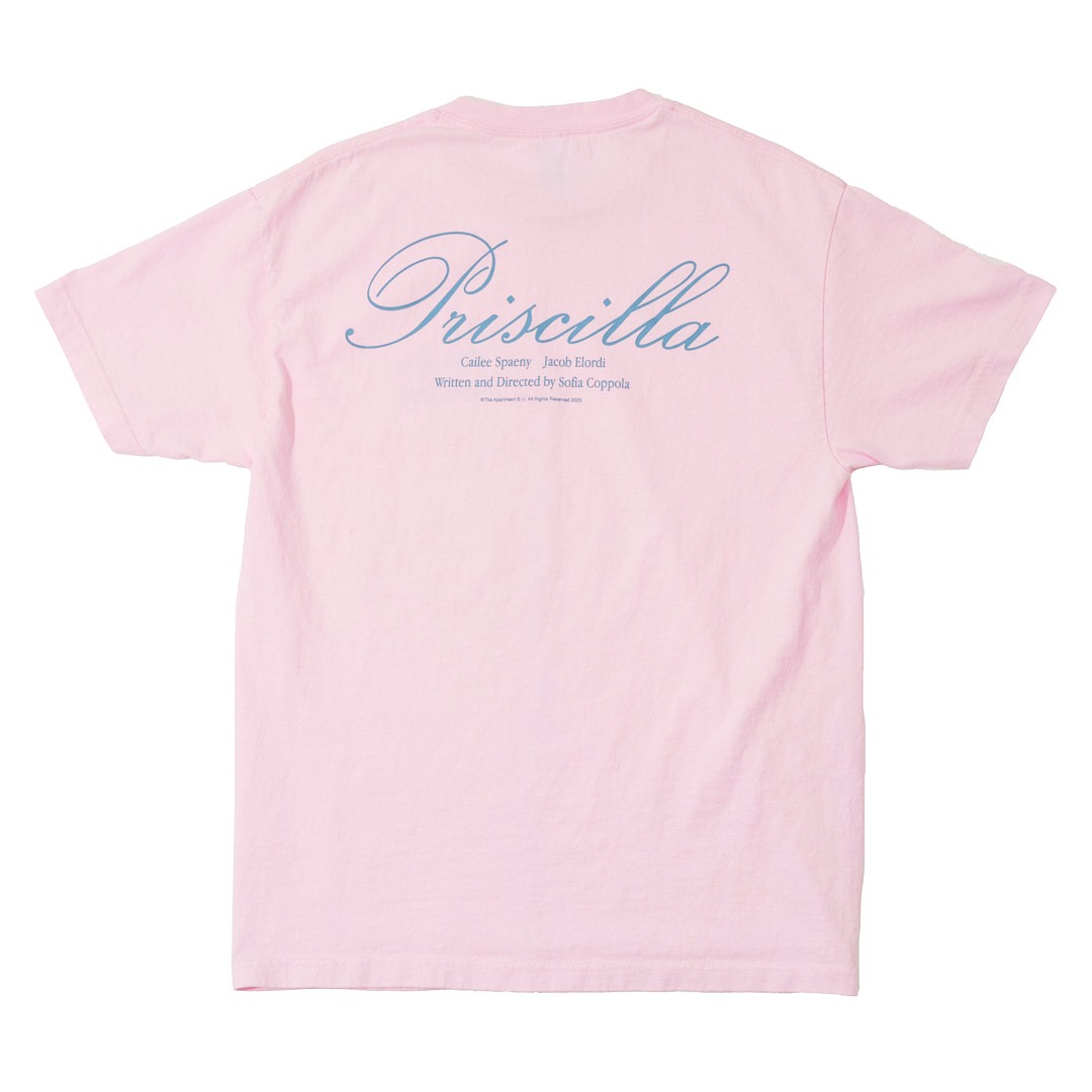 「プリシラ」とWeberのコラボレーションTシャツBデザインのイメージ。
