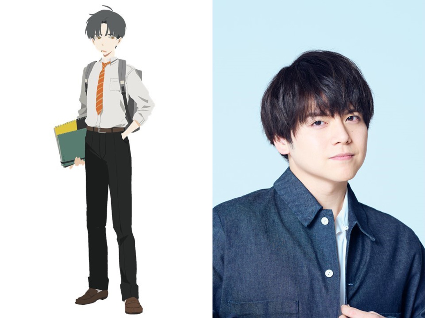 「数分間のエールを」より、外崎大輔（左）を演じる内田雄馬（右）。