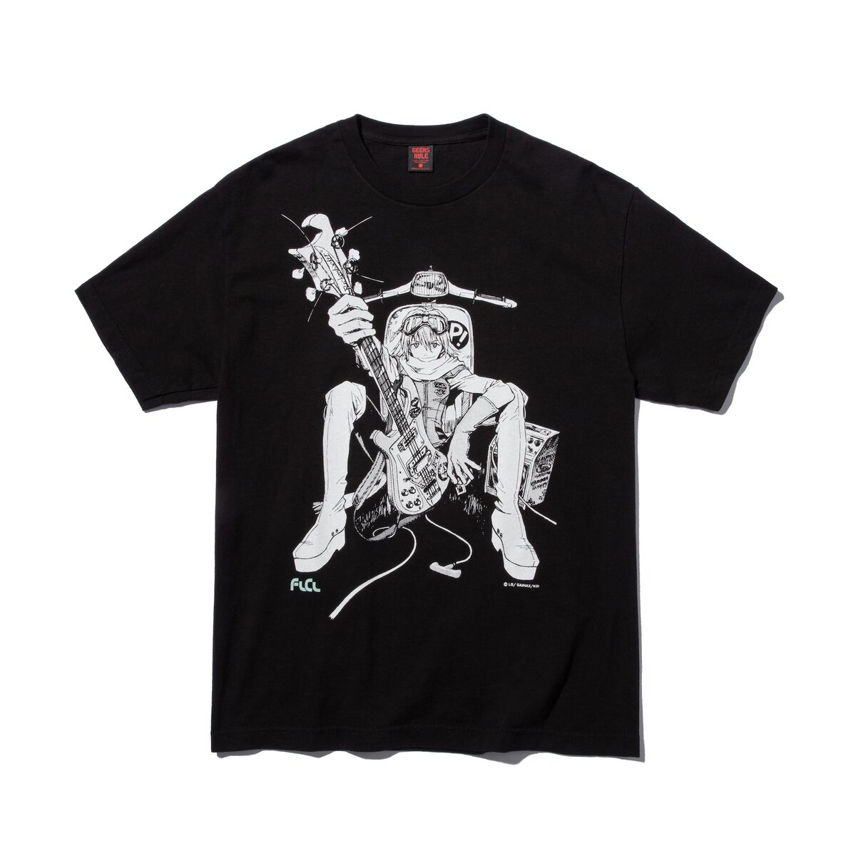 FLCL × 防げれ GEEKS RULE T SHIRT フリクリ Tシャツ L