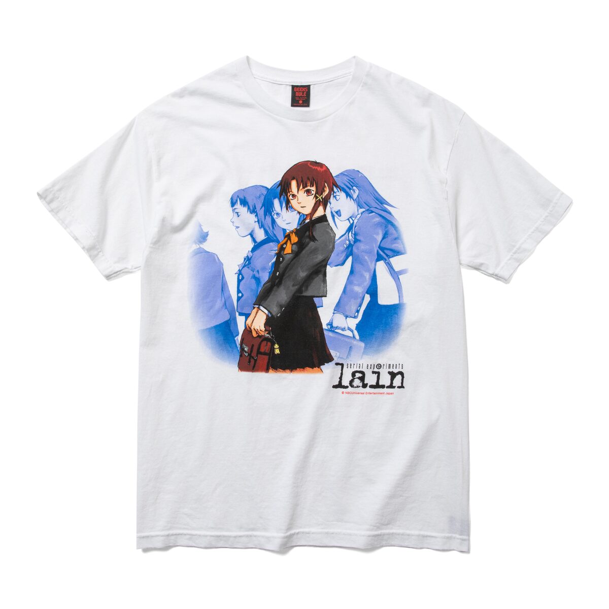 serial experiments lain × GEEKS RULE 12 SILKSCREEN PRINTING T 