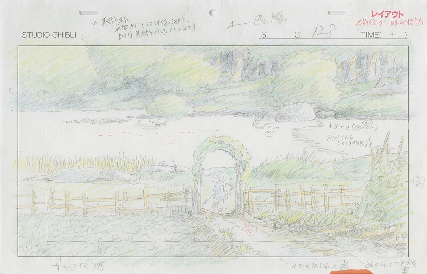 「君たちはどう生きるか」レイアウト (c)2023 Hayao Miyazaki/Studio Ghibli