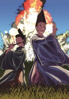 水上悟志による応援イラスト。