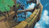 「天空の城ラピュタ《荒廃したラピュタ》」1986年 (c)1986 Studio Ghibli