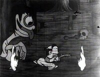 「古寺のおばけ騒動」場面カット （写真提供：マツダ映画社）