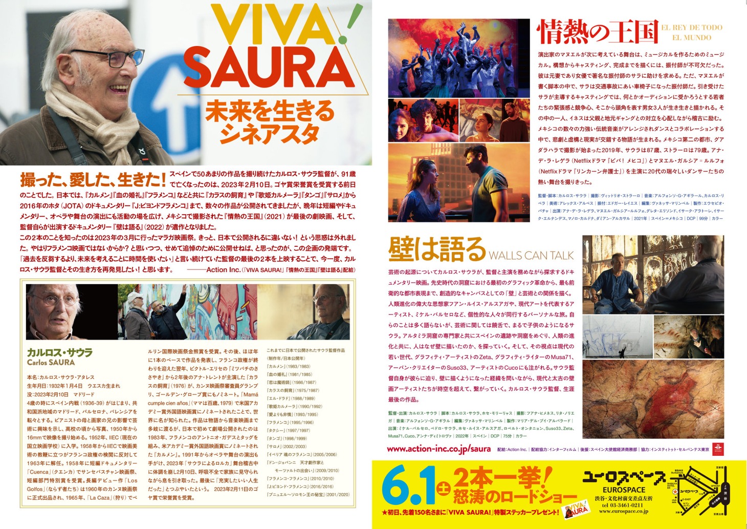 「VIVA SAURA！」チラシ裏