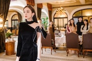 中国ドラマ「キミに恋々(れんれん)!」より、グーリーナーザー(古力娜扎)演じるソン・シンチェン。