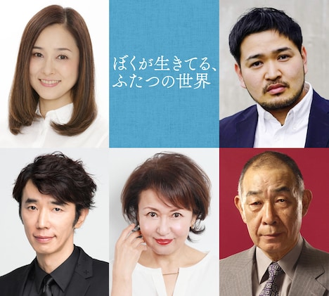 上段左から忍足亜希子、今井彰人。下段左からユースケ・サンタマリア、烏丸せつこ、でんでん。
