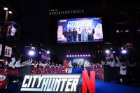 Netflix映画「シティーハンター」ブルーカーペット・ワールドプレミアイベントの様子。