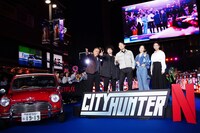 Netflix映画「シティーハンター」ブルーカーペット・ワールドプレミアイベントの様子。