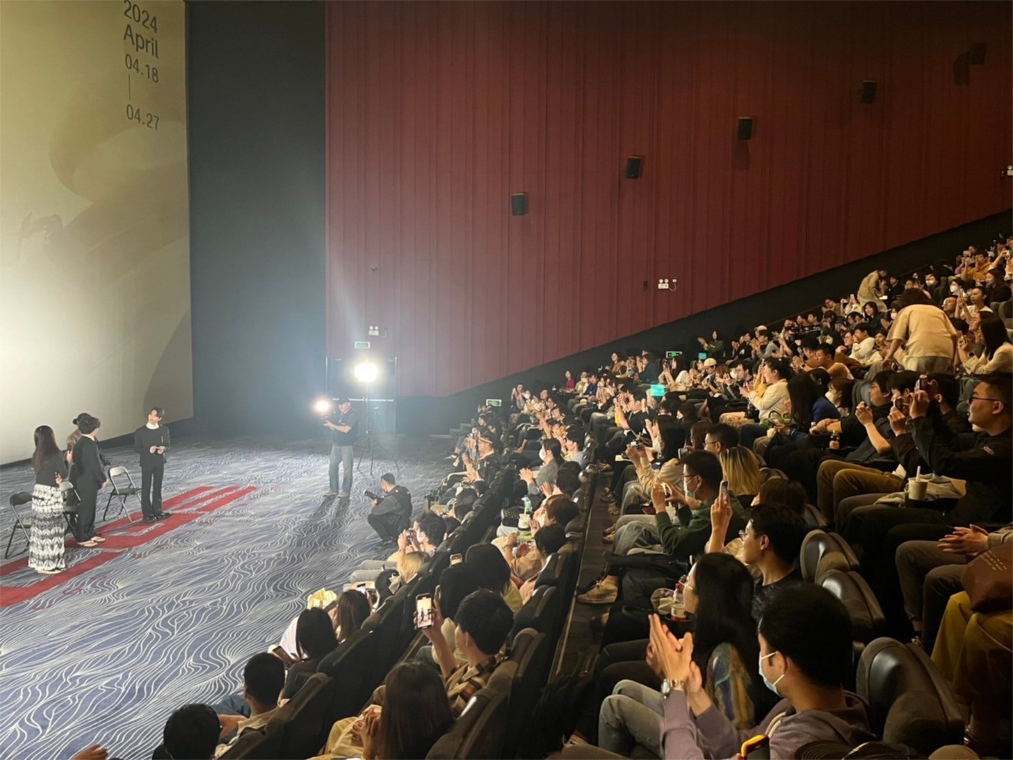 第14回北京国際映画祭Q&Aの様子。