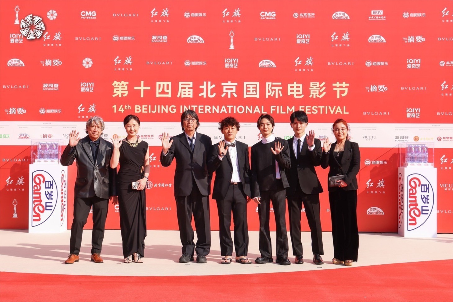 第14回北京国際映画祭レッドカーペットの様子。