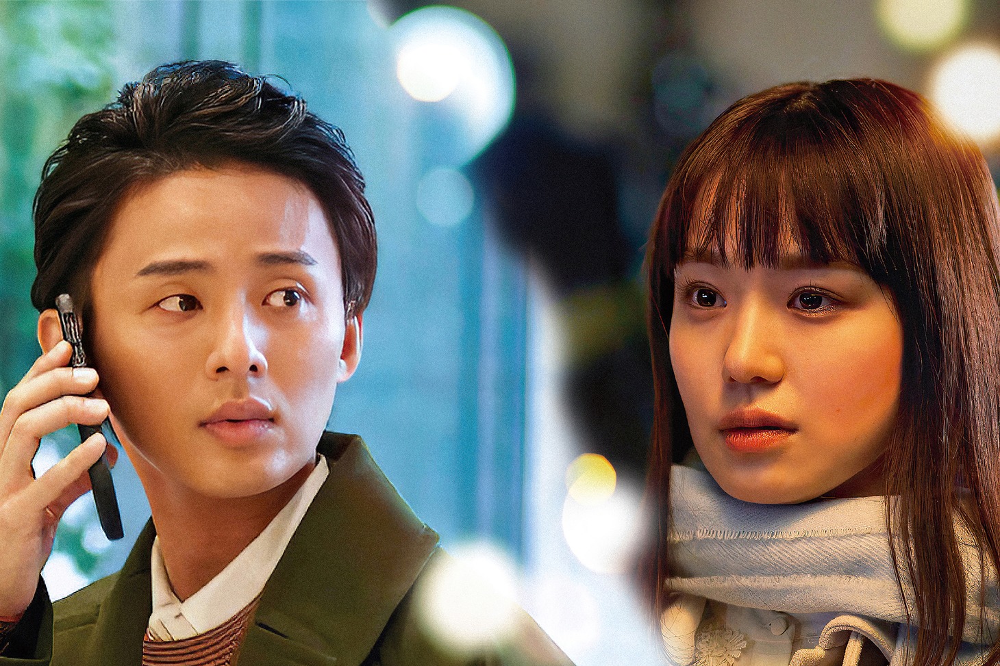 「傲慢と善良」より、左から藤ヶ谷太輔演じる西澤架、奈緒演じる坂庭真実。