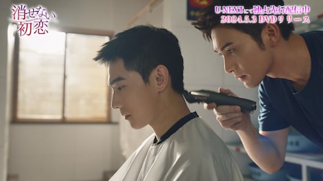 中国ドラマ「消せない初恋」スペシャルPVより、左からヤン・ヤン(楊洋)演じるソン・イエン、チャン・ビンビン(張彬彬)演じるスオ・ジュン。