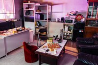 Netflix映画「シティーハンター」のセット。