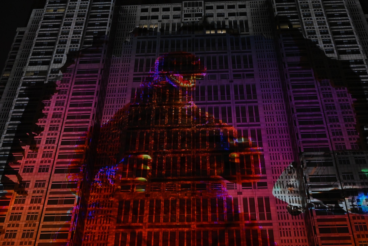 「ゴジラ都庁襲撃 ～GODZILLA: ATTACK ON TOKYO～」上映の様子。