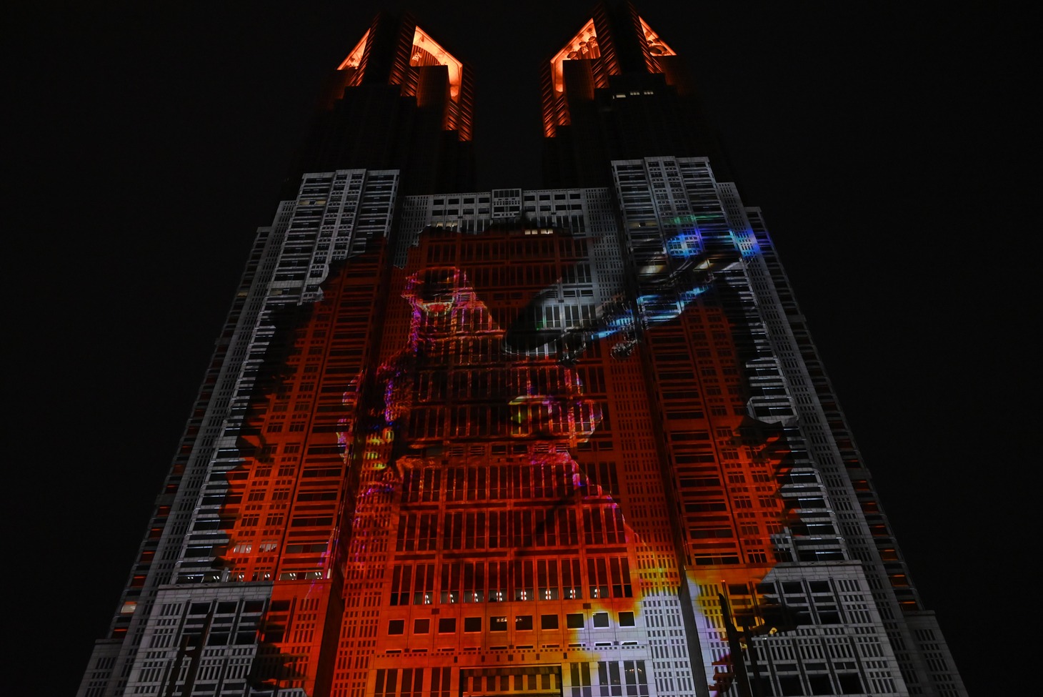 「ゴジラ都庁襲撃 ～GODZILLA: ATTACK ON TOKYO～」上映の様子。