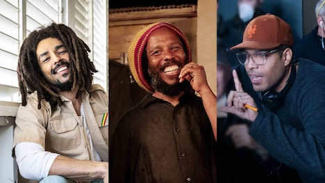 左よりキングスリー・ベン=アディル、ジギー・マーリー、レイナルド・マーカス・グリーン。