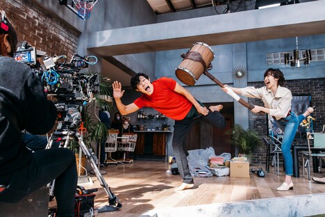 Netflix映画「シティーハンター」メイキング写真