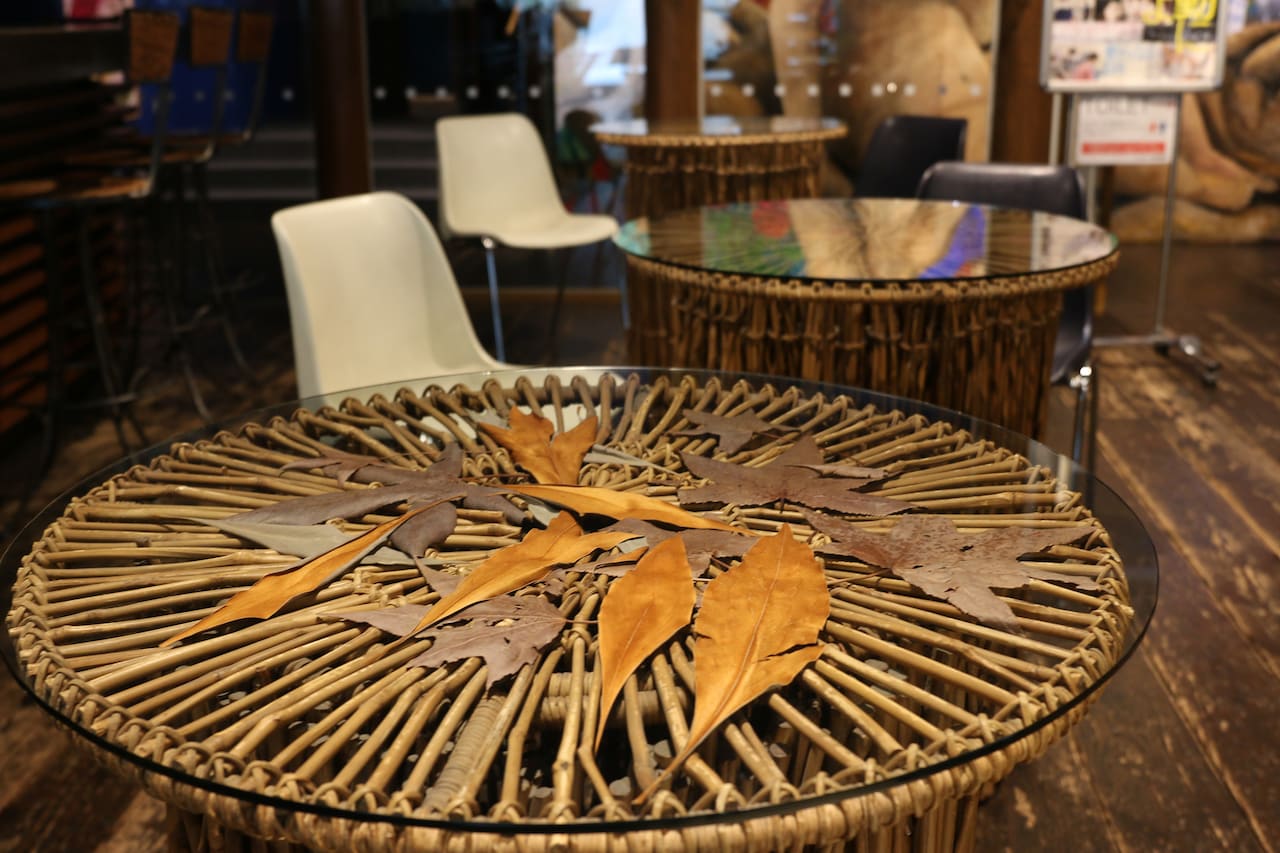 テーブルもこだわりの一点。