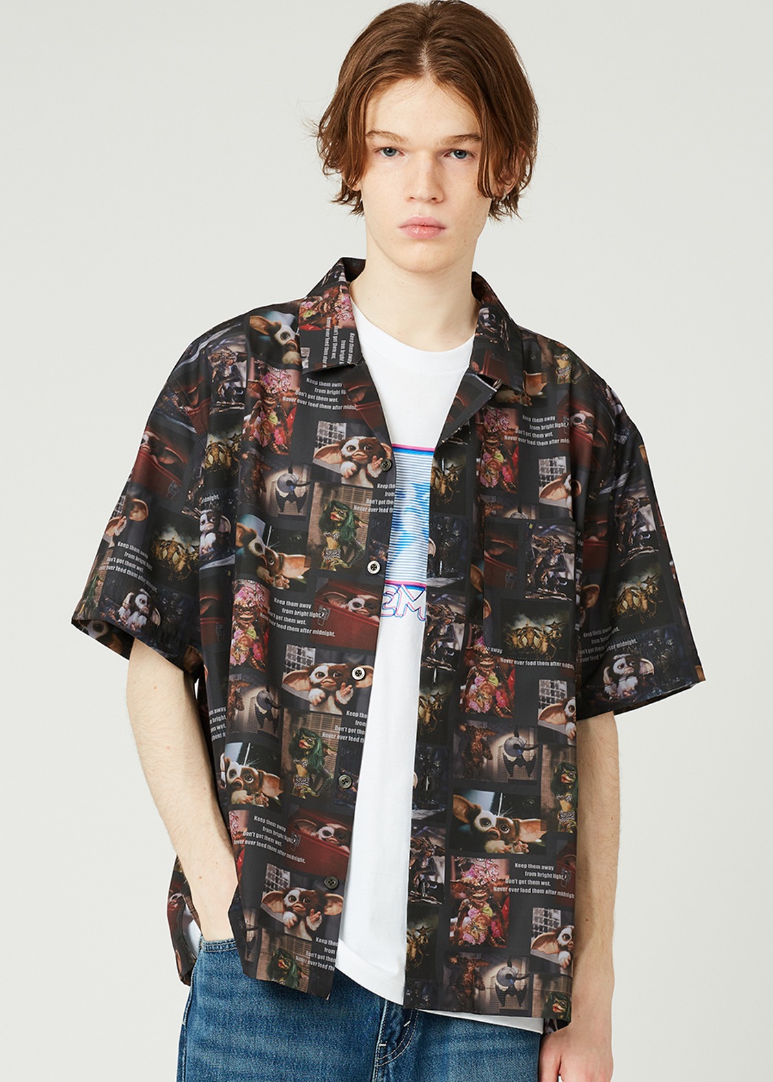 「グレムリン」オープンカラーシャツ グレムリン パターン（6900円）