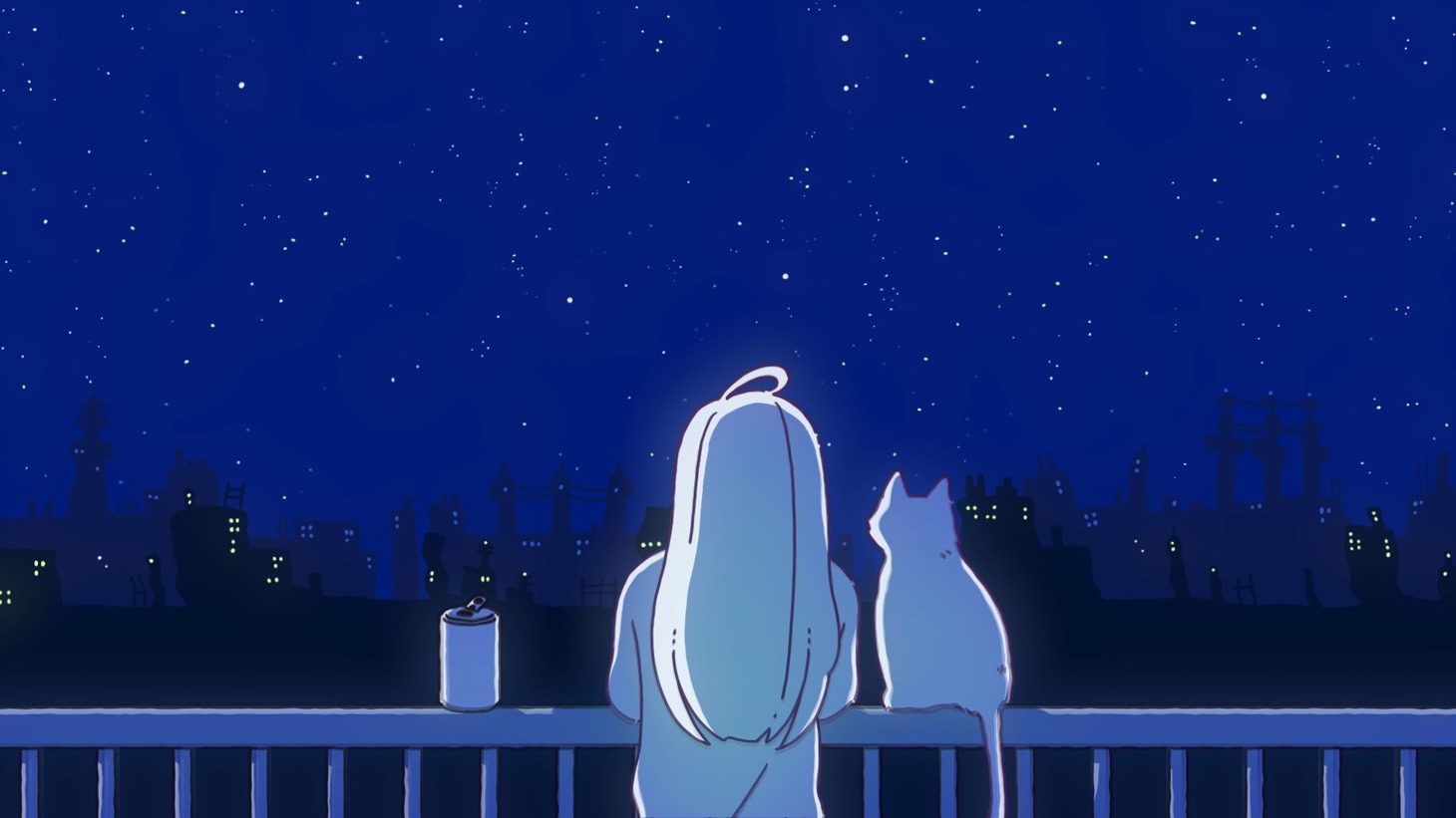 神田ヨノ子による「ナイト・アンド・ダーク」のイラスト。