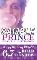 「プリンス ビューティフル・ストレンジ」前売り特典のバースデーステッカー。