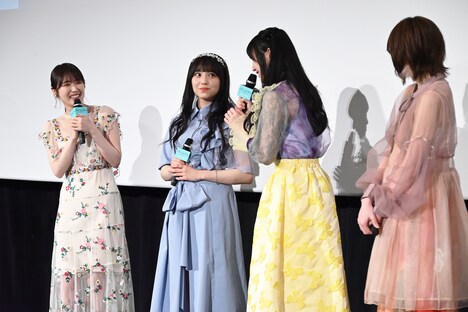 「トラペジウム」公開記念舞台挨拶の様子。