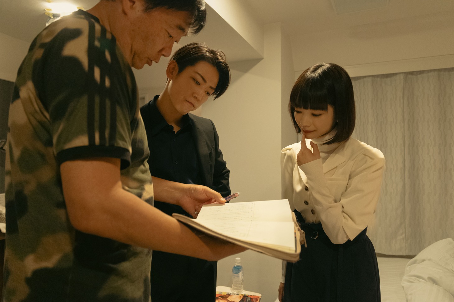 「連続ドラマW 東野圭吾『ゲームの名は誘拐』」撮影の様子。