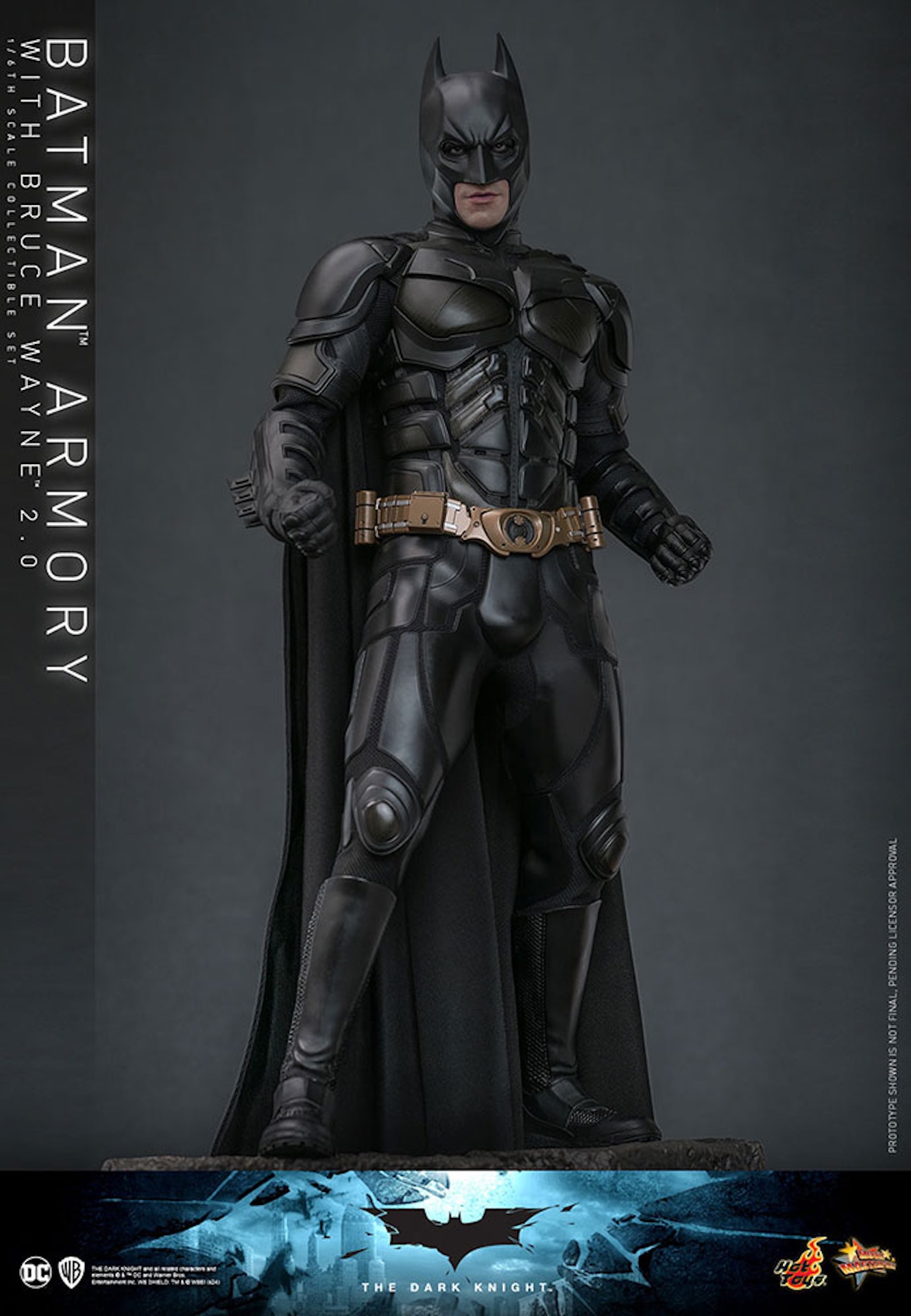 【ムービー・マスターピース】「ダークナイト」1/6スケールフィギュア バットスーツ格納庫＆ブルース・ウェイン（2.0版）