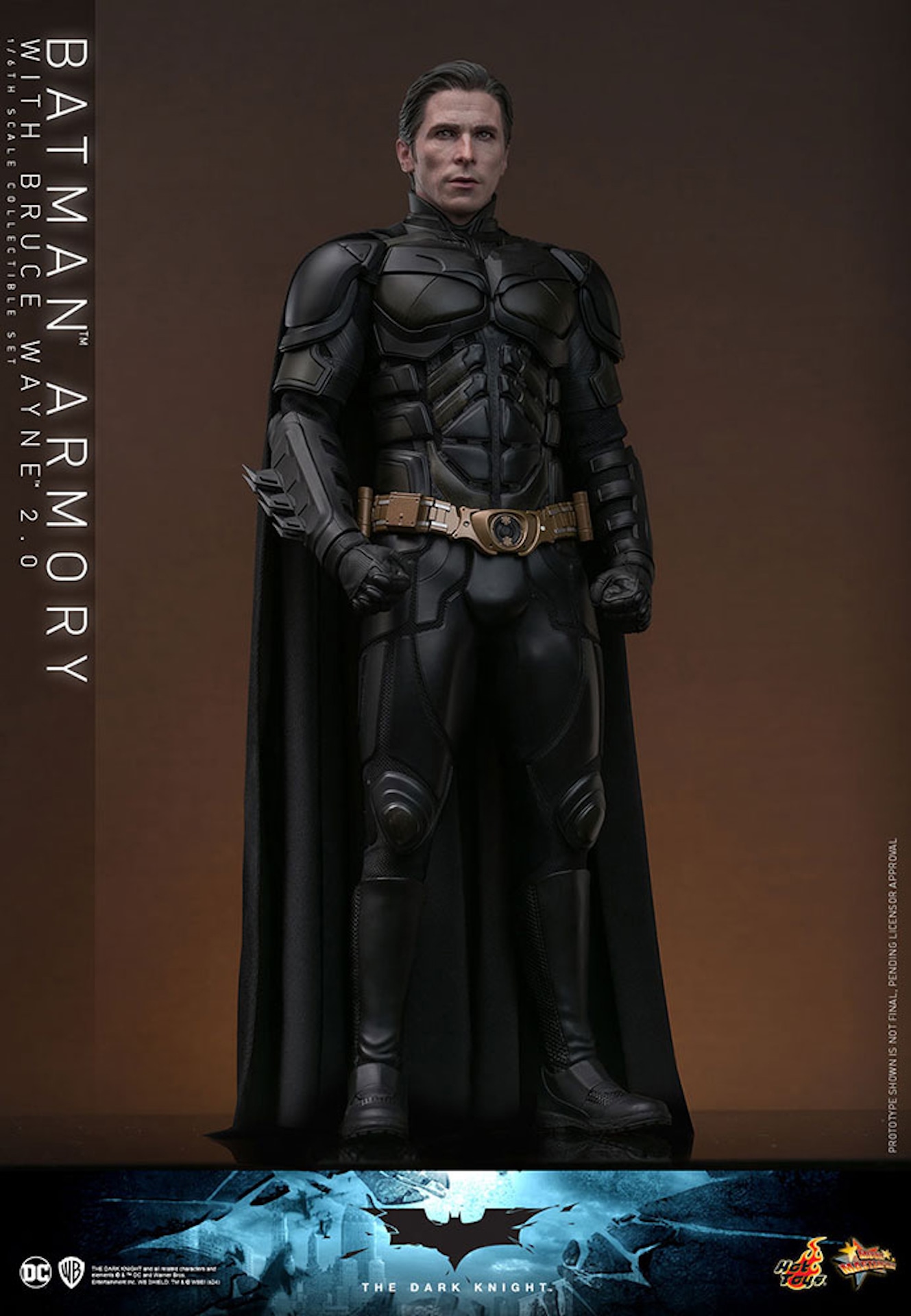 【ムービー・マスターピース】「ダークナイト」1/6スケールフィギュア バットスーツ格納庫＆ブルース・ウェイン（2.0版）