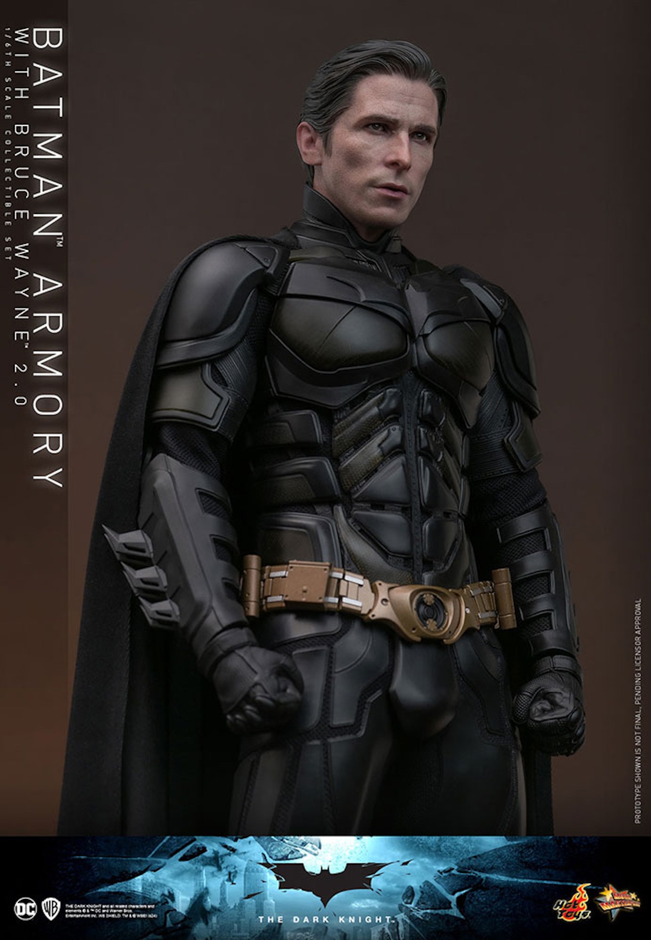【ムービー・マスターピース】「ダークナイト」1/6スケールフィギュア バットスーツ格納庫＆ブルース・ウェイン（2.0版）