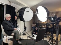 原哲夫と対談するジョージ・ミラー。