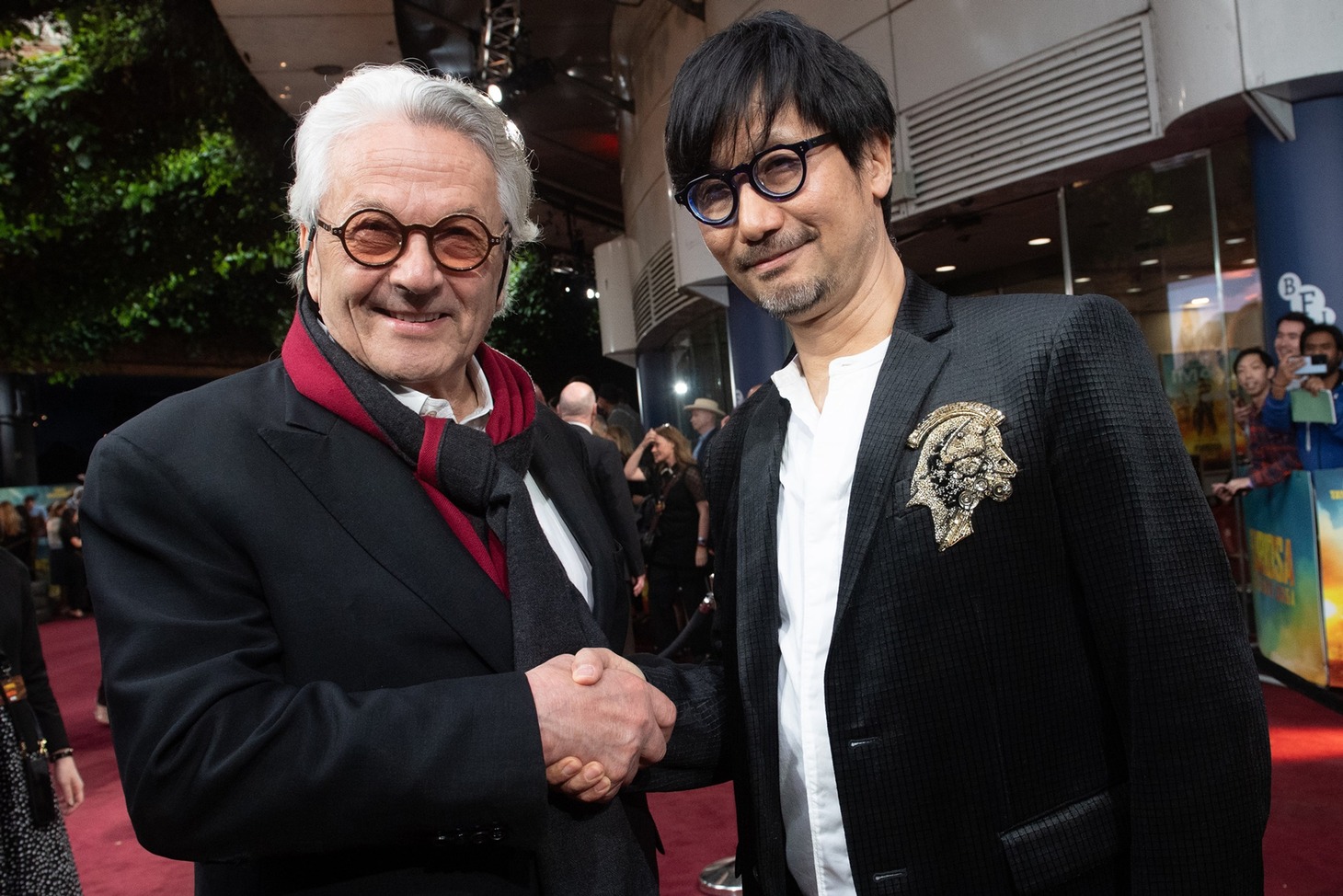 左からジョージ・ミラー、小島秀夫。