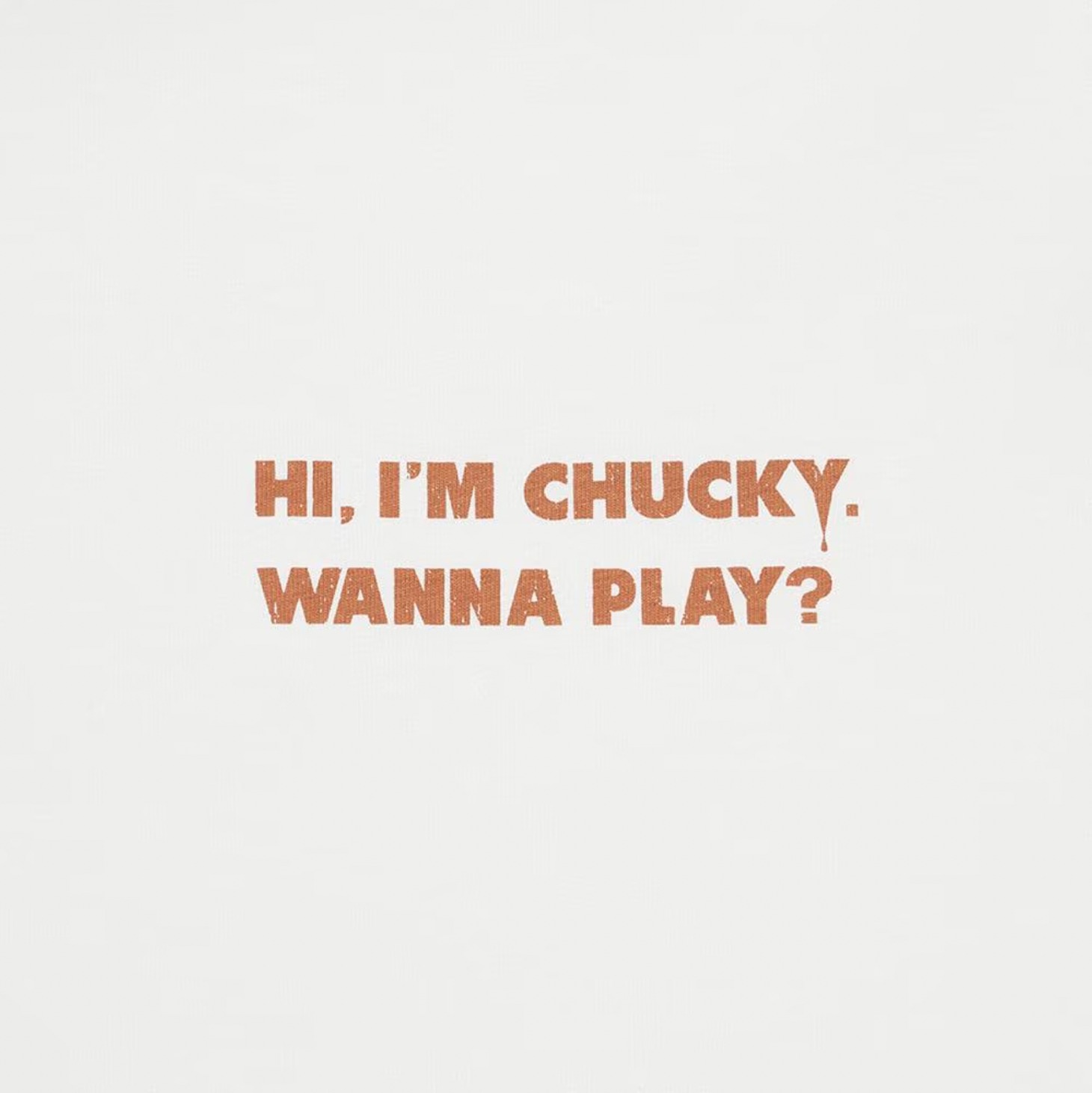 グラフィックT（半袖） MOVIE 1の前面プリント。Chucky Franchise (c)Universal City Studios LLC. All Rights Reserved.