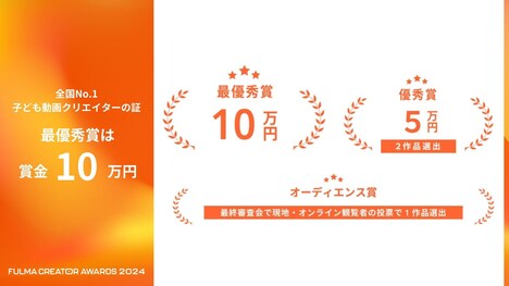 「全国小中学生動画コンテスト FULMA Creator Awards 2024」副賞