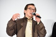 来日への喜びをあらわにするジャッキー・チェン。