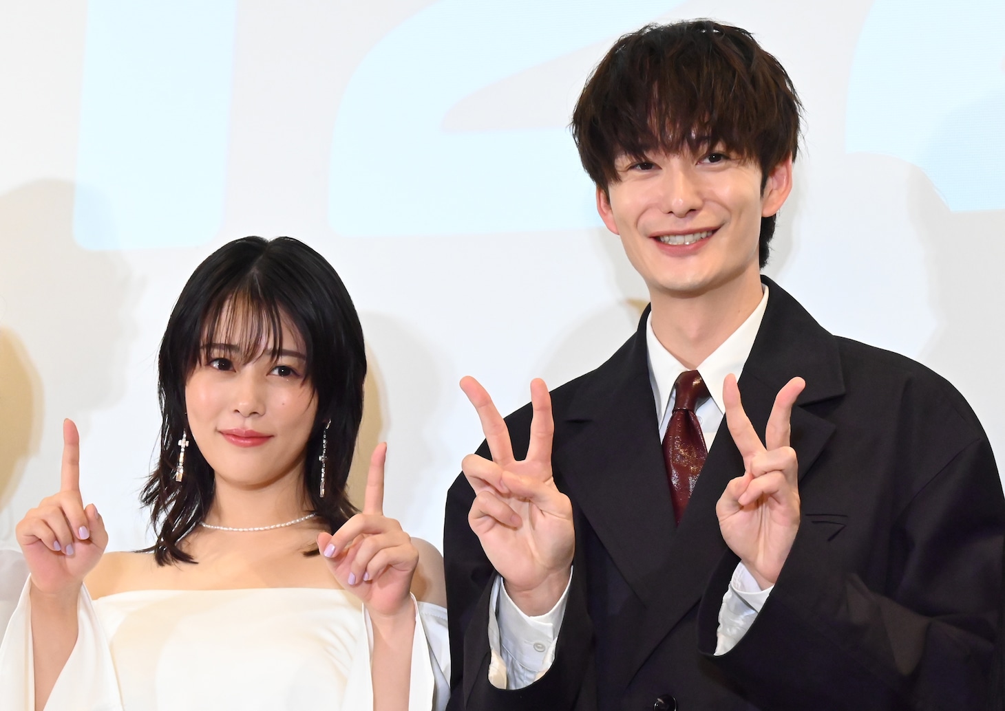 ドラマ「1122 いいふうふ」完成披露イベントに参加した高畑充希（左）、岡田将生（右）。
