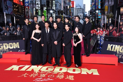 「キングダム 大将軍の帰還」ワールドプレミアレッドカーペットイベントの様子。