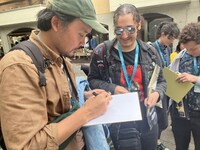 アヌシー国際アニメーション映画祭2024「Work in Progress」部門セッションの様子。