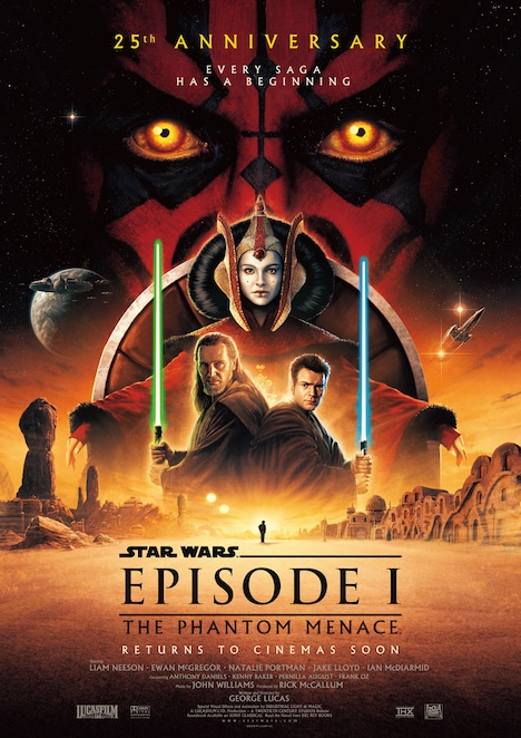 「スター・ウォーズ エピソード1/ファントム・メナス」ポスタービジュアル (c)2024 TM & Lucasfilm Ltd.