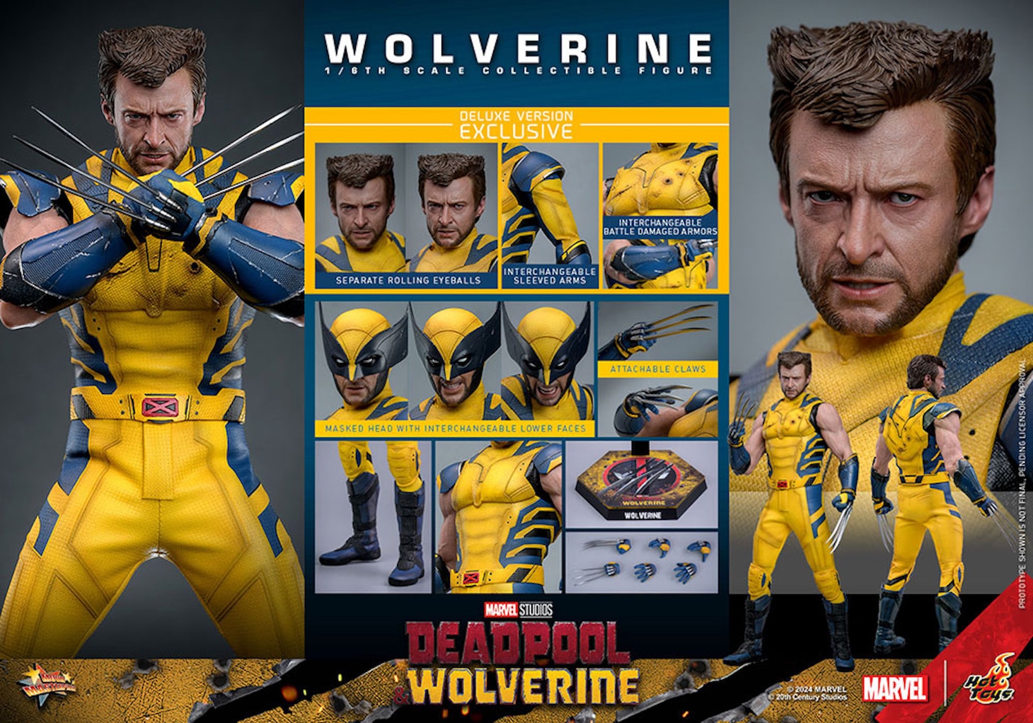 【ムービー・マスターピース】「デッドプール＆ウルヴァリン」1/6スケールフィギュア ウルヴァリン（ボーナスアクセサリー付き）