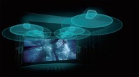 Dolby Atmosの音響イメージ。