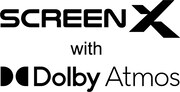 ScreenX with Dolby Atmosのロゴ。